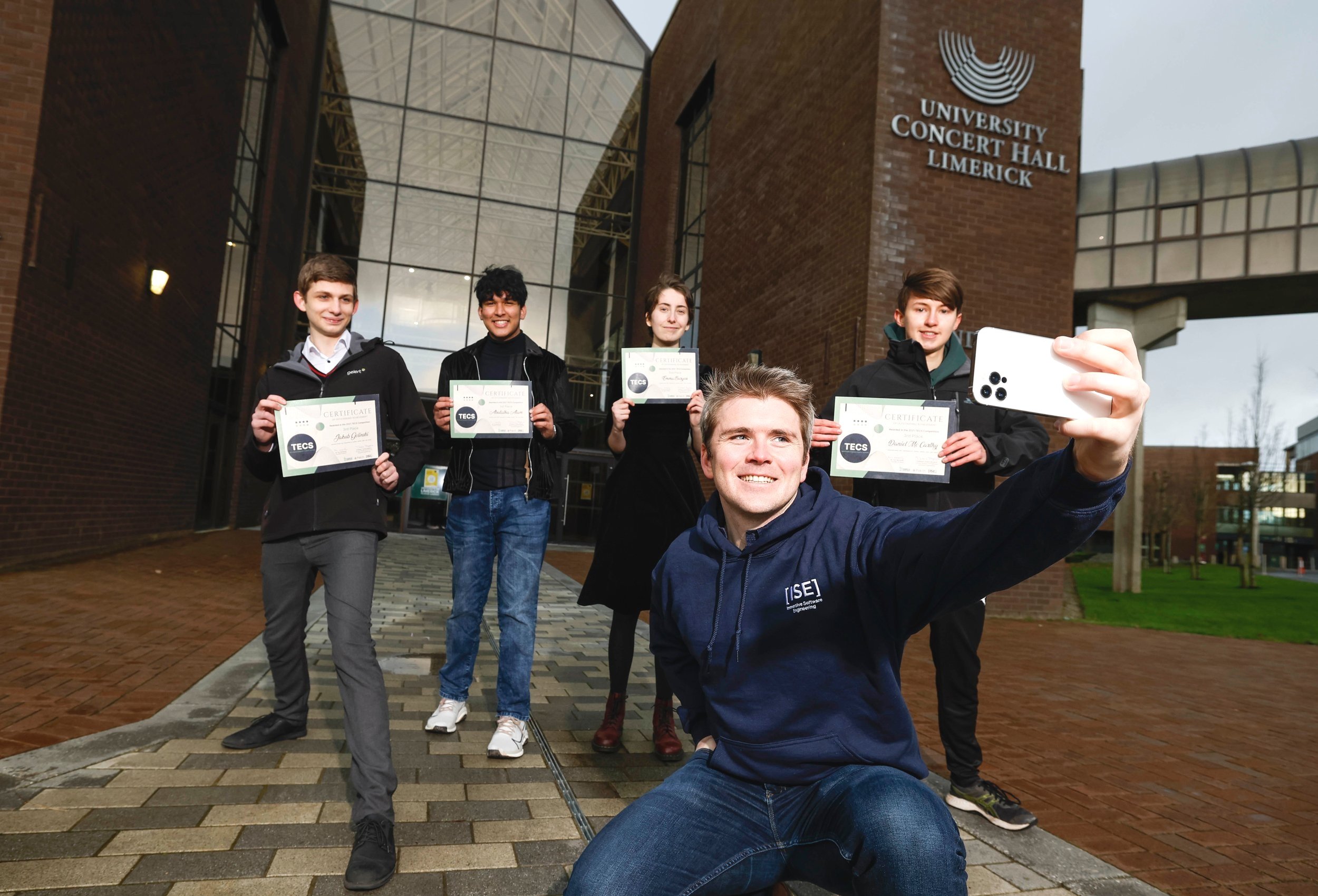 John Collison at TECS awards ceremony